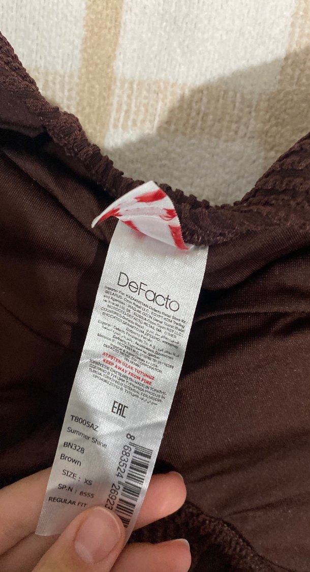 Kahverengi Tokalı Askılı Mayo - Görsel 2