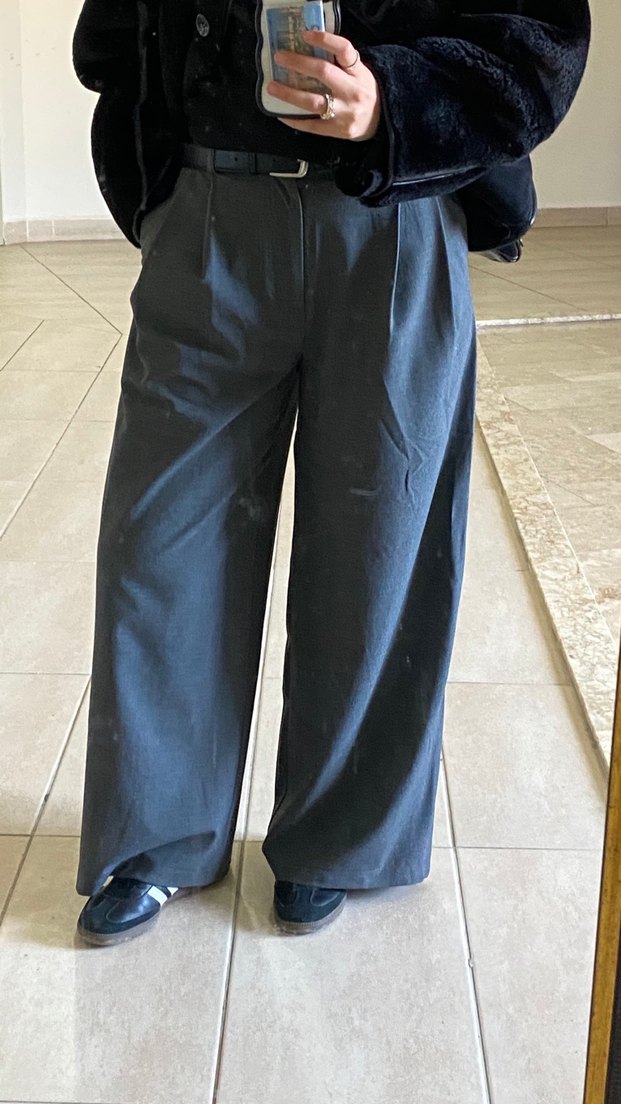 Defacto gri kumaş pantolon - Görsel 2