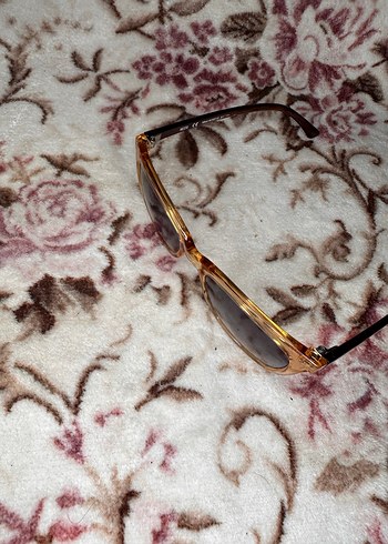 Kahverengi Parlak Kürklü Kadın Güneş Gözlüğü - Görsel 3