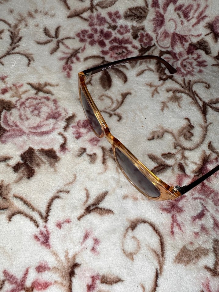 Kahverengi Parlak Kürklü Kadın Güneş Gözlüğü - Görsel 3