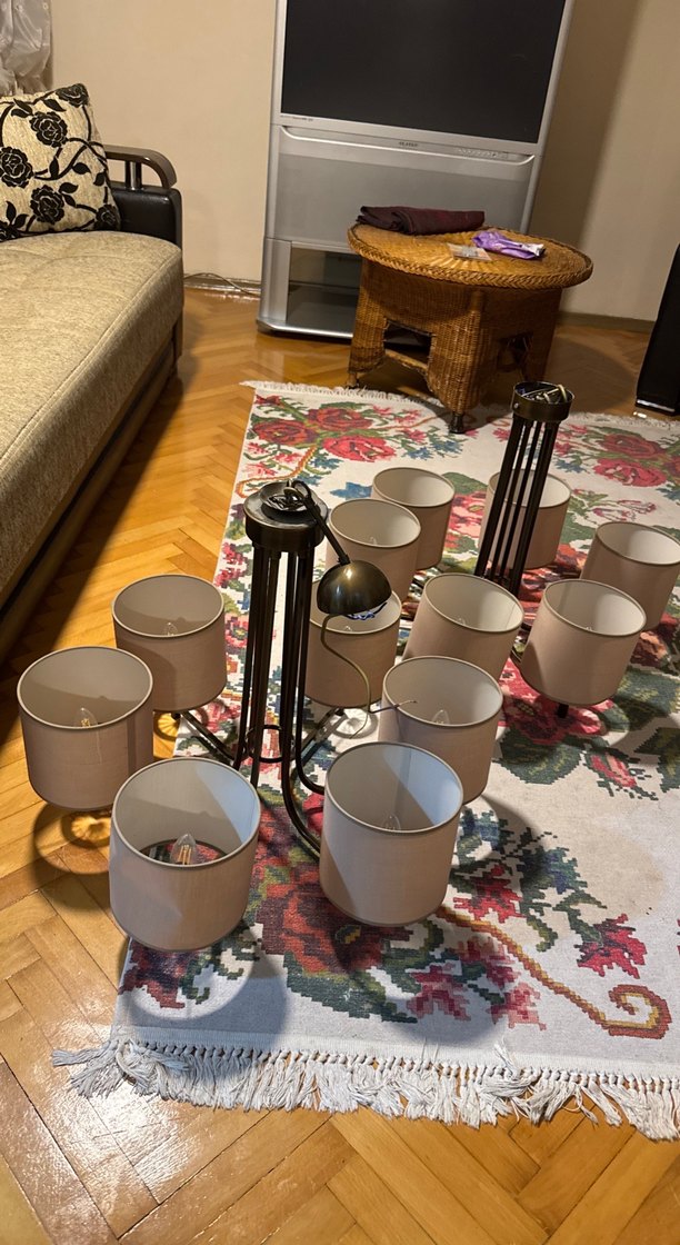 Bej Altı Kollu Avize - Görsel 2