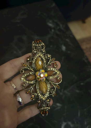 Boncuklu Vintage Bohem Saç Aksesuarı - Görsel 3