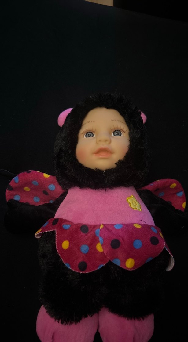 Pembe-siyah Uğur Böceği Kostümlü Bebek - Görsel 3