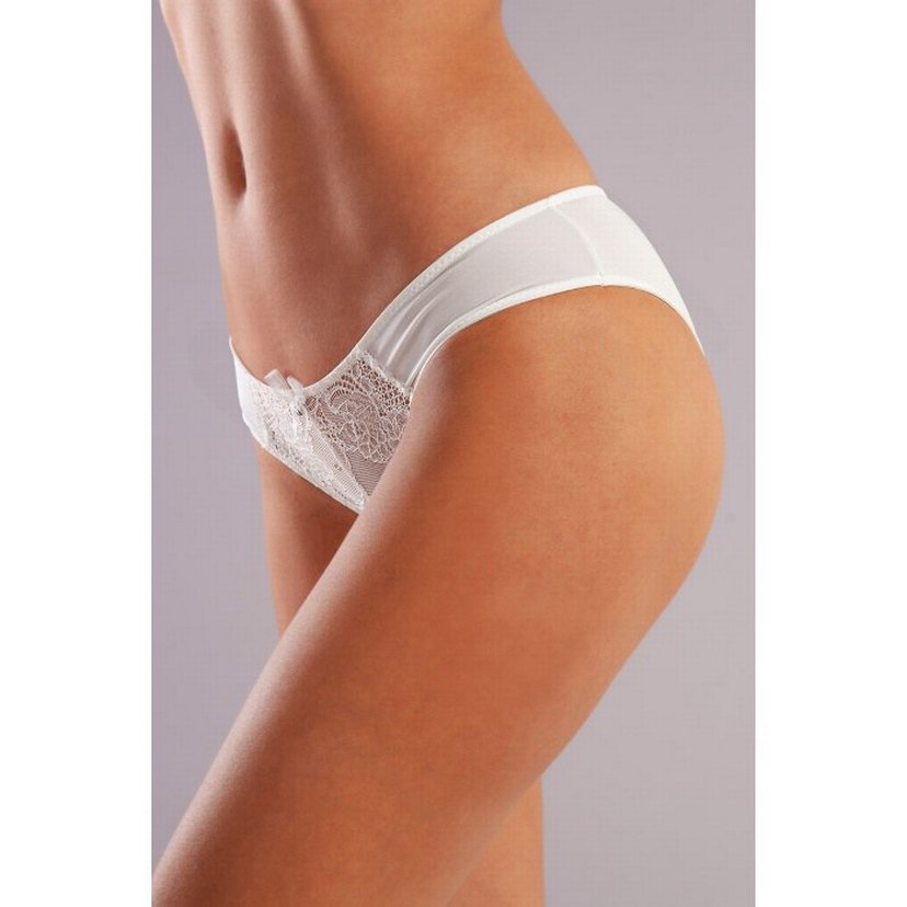 Golshan Gala Mini Slip, Kadın Dantelli Ekru Külot - Görsel 4