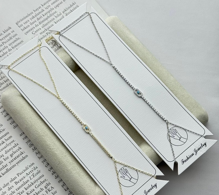 Zincir Detaylı Minimalist Kadın El Zinciri şahmeran - Görsel 2