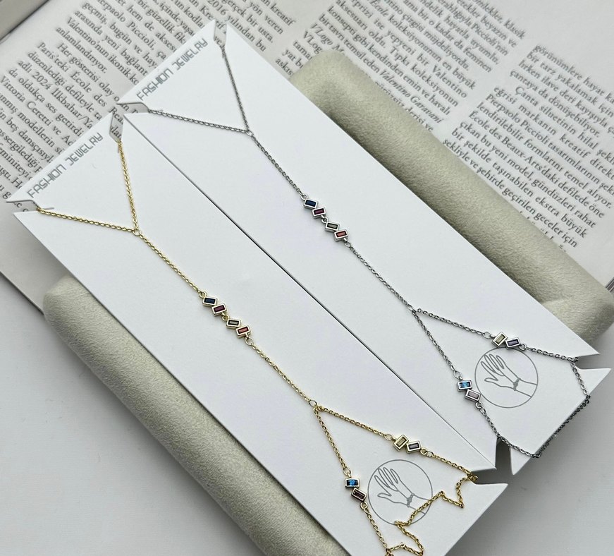 Zincir Detaylı Minimalist Kadın El Zinciri şahmeran - Görsel 5