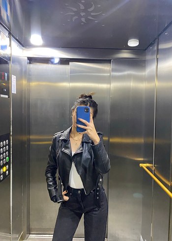 s Beden Bershka deri ceket