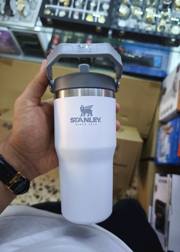 Stanley 591 ml Beyaz ve Gri Termos