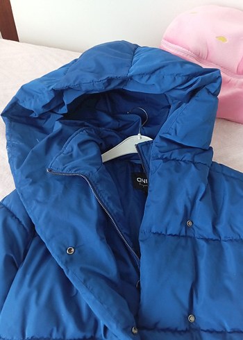 Düğmeli Lacivert Kadın Kış Montu - Görsel 3