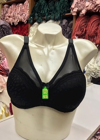 Siyah Gösterişli Gotik Sütyen mozaik desenli sütyen dekolteli