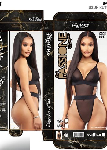 Siyah Strappy Gotik Monokini