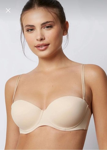 Beyaz Minimalist Midi Sütyen bedenler mevcut 75 80 85 90 - Görsel 3