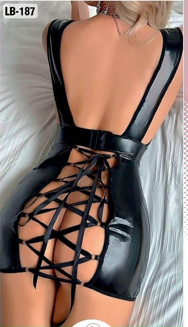 Kırmızı Baskılı Kadın İç Çamaşırı derili gecelik bedenler mevcut - Görsel 2