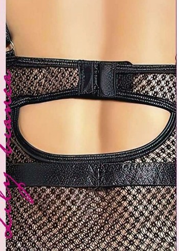 Siyah İşlemeli Gotik Mini Büstiyer jartiyerli bedenler mevcut - Görsel 2