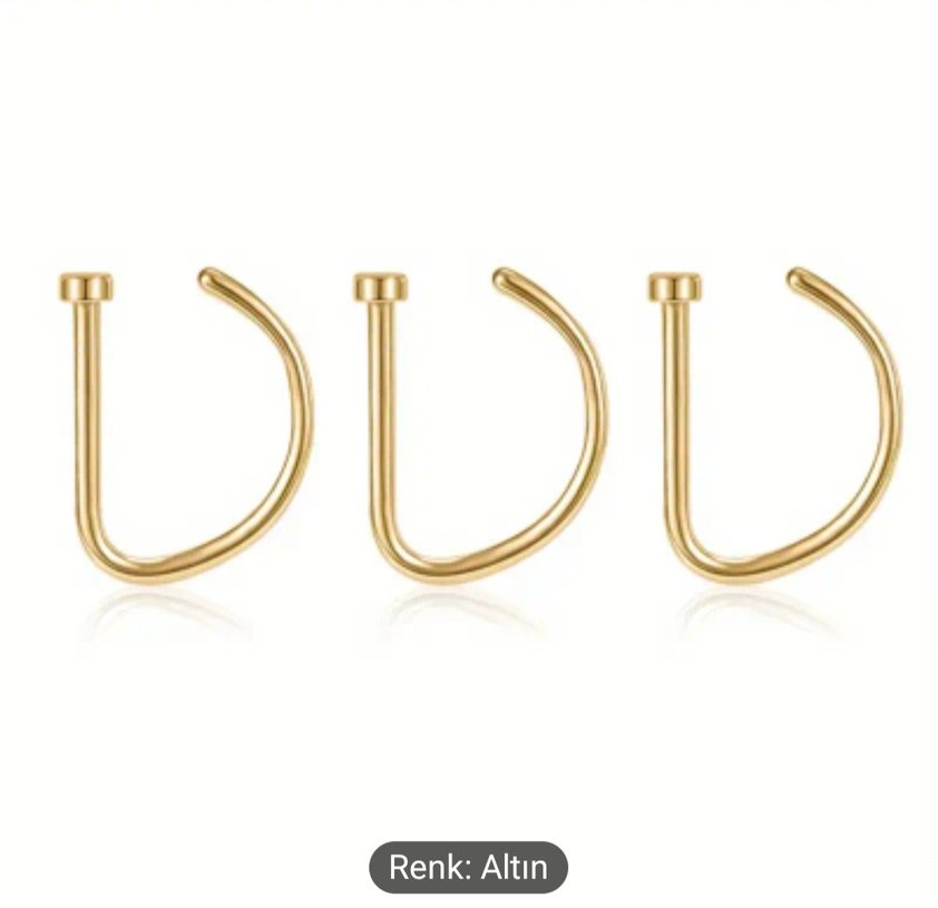 Minimalist Delme Gerektirmeyen Burun Piercings - Görsel 4
