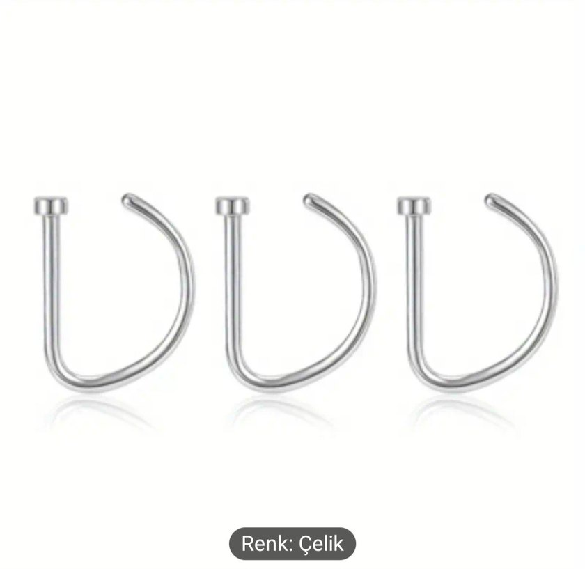Minimalist Delme Gerektirmeyen Burun Piercings - Görsel 3
