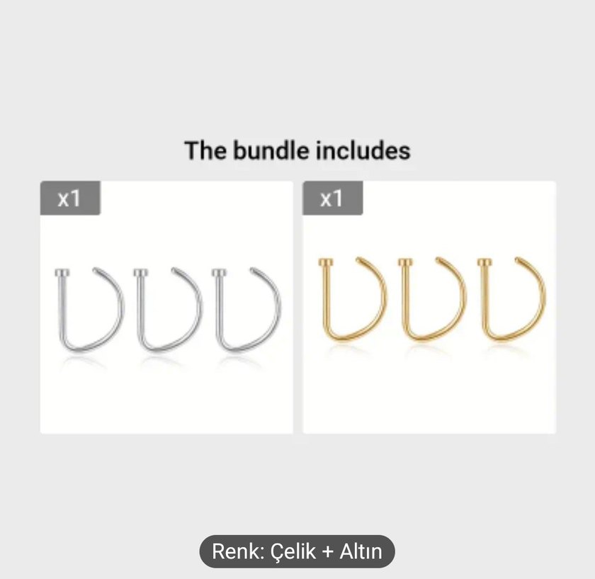 Minimalist Delme Gerektirmeyen Burun Piercings - Görsel 2