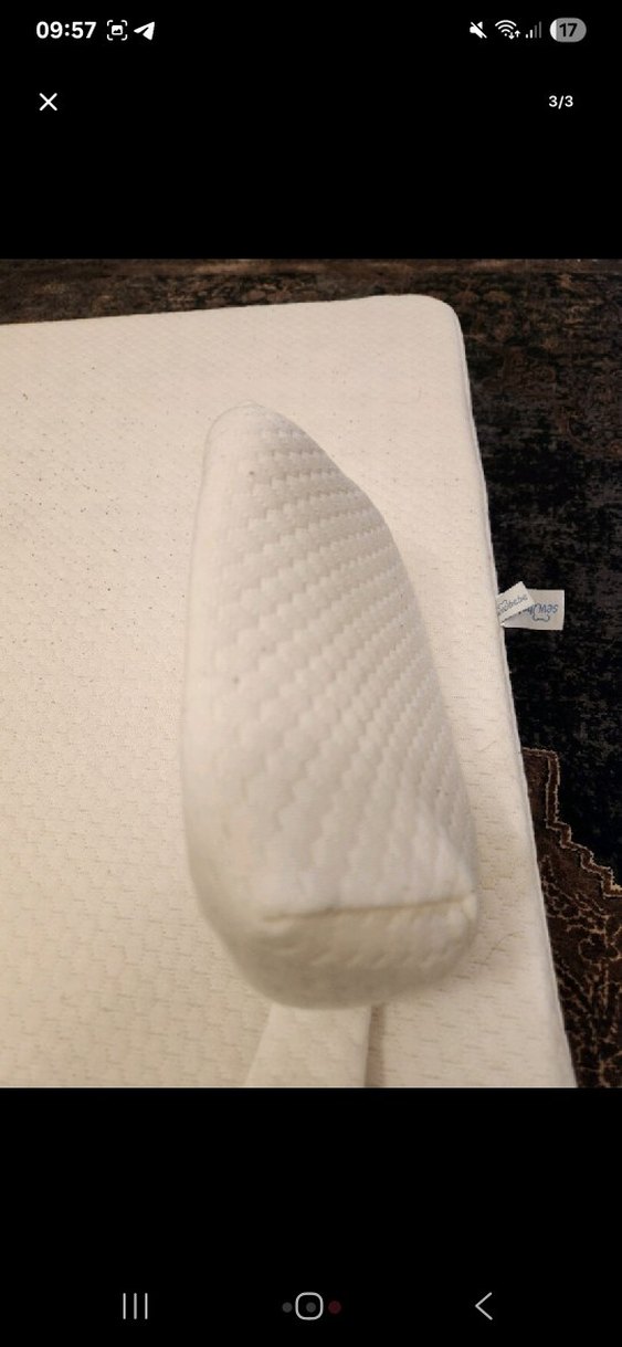 Beyaz Emzirme ve Hamile Yastığı, Reflü yatağı - Görsel 3