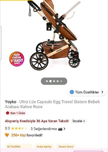 Koyu Kahverengi Bebek Arabası - Görsel 8