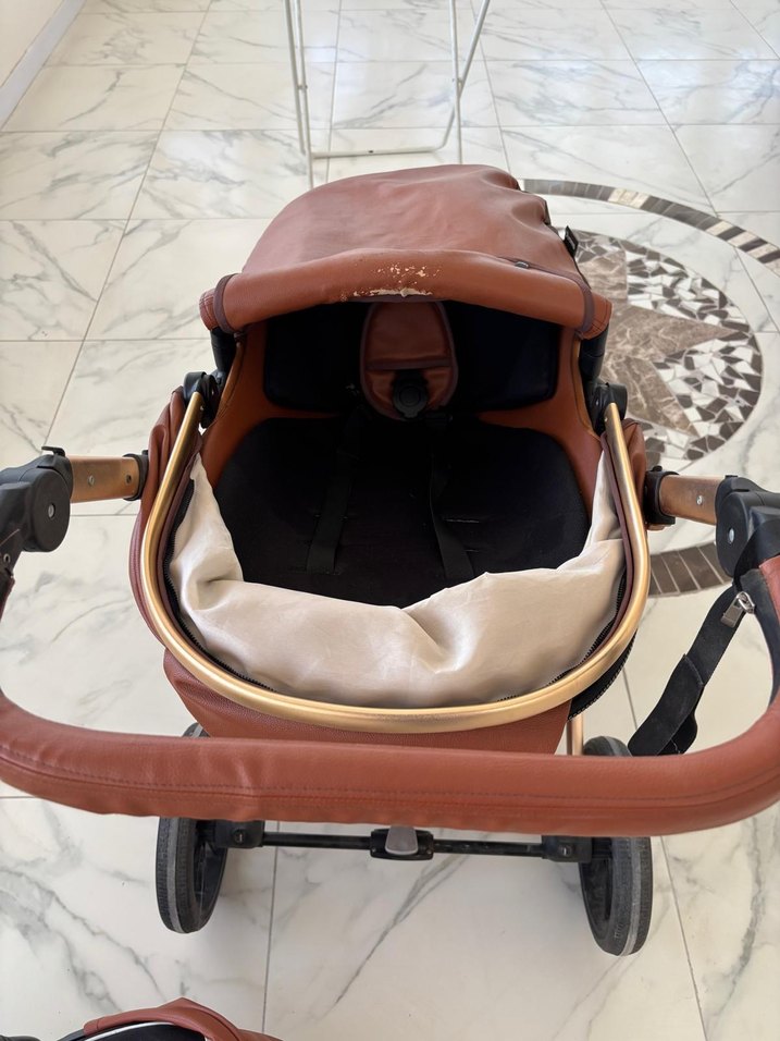 Koyu Kahverengi Bebek Arabası - Görsel 2