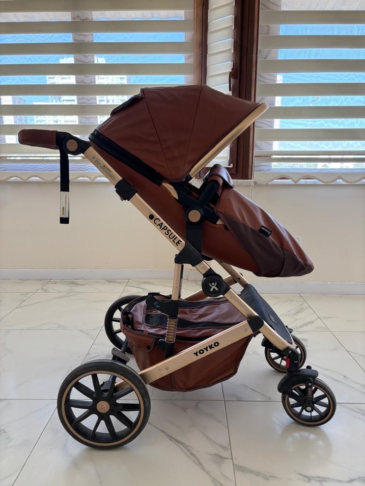 Koyu Kahverengi Bebek Arabası - Görsel 5