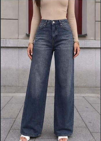 Dilvin Koyu Mavi Yikamali Denim Jean