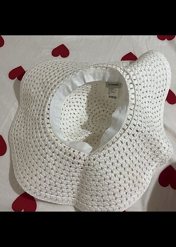 LC Waikiki Boncuk Detaylı Beyaz Örgü Kadın Şapka