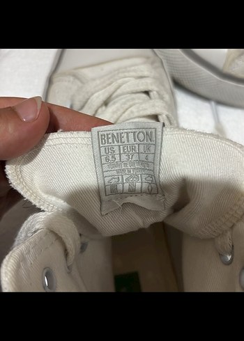 Benetton Beyaz Minimalist Kadın Spor Ayakkabı
