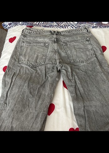 m Beden Gri Denim Kadın Kot Pantolon