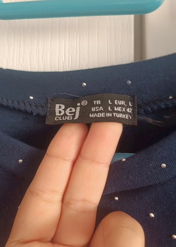 42 Beden Lacivert taşlı elbise