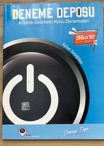 Deneme Deposu Analitik Geometri Konu Denemeleri