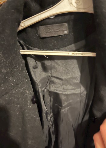 Siyah kaşe kaban - Görsel 4