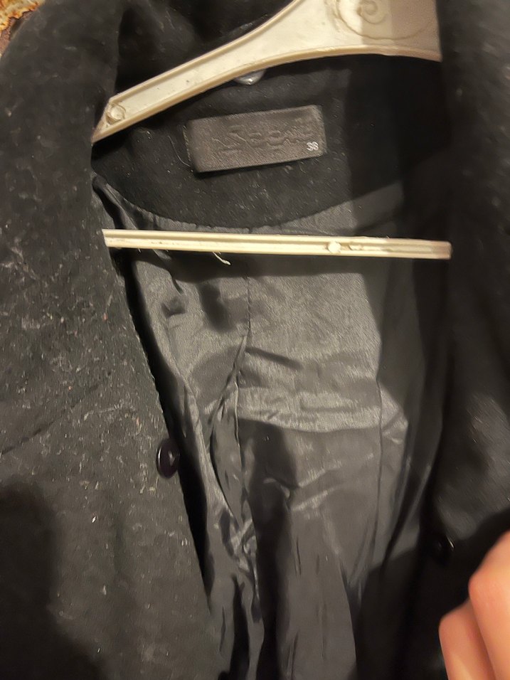 Siyah kaşe kaban - Görsel 4