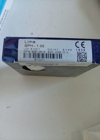 iconik lime lens NUMARALIDIR! (-1.00) - Görsel 2