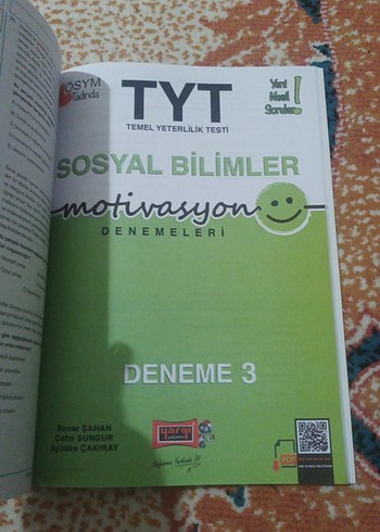 Beden Renk TYT Sosyal Bilimler Motivasyon Denemeleri 5x25