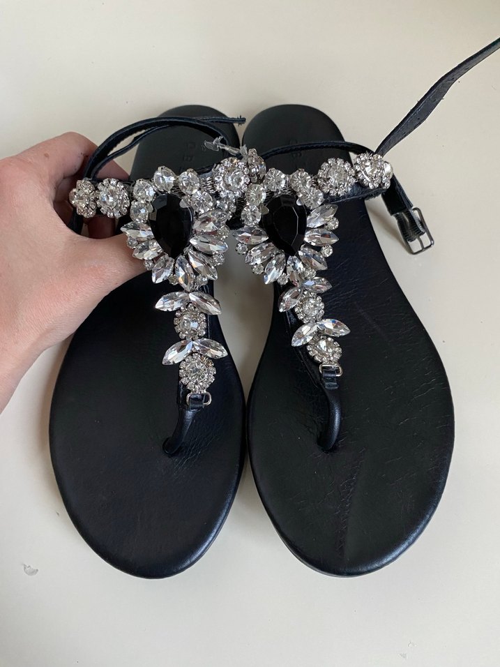 OBLAVION siyah sandalet - Görsel 4