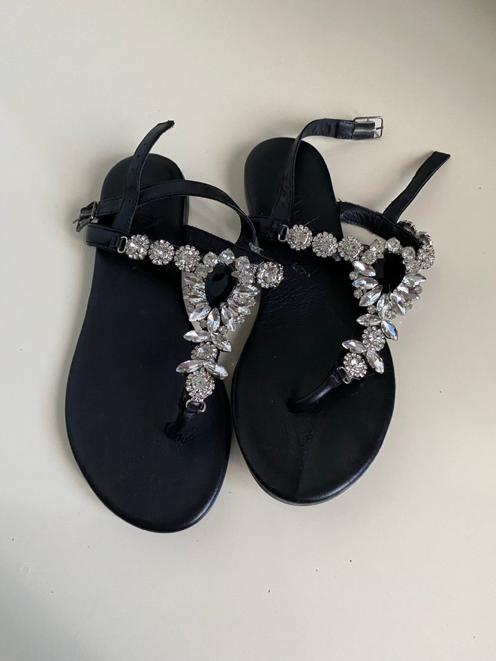 OBLAVION siyah sandalet - Görsel 2