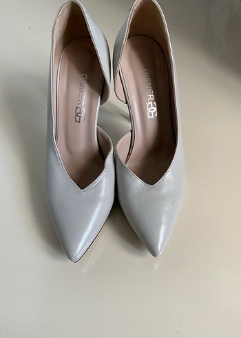 Modern Klasik gri Stiletto Kadın Ayakkabı