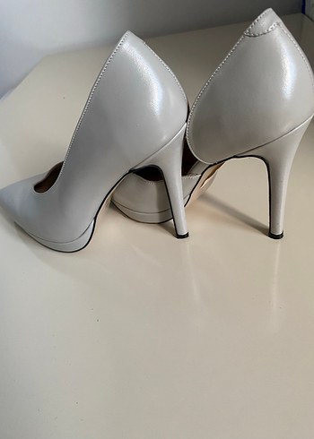 35 Beden gri Renk Modern Klasik gri Stiletto Kadın Ayakkabı