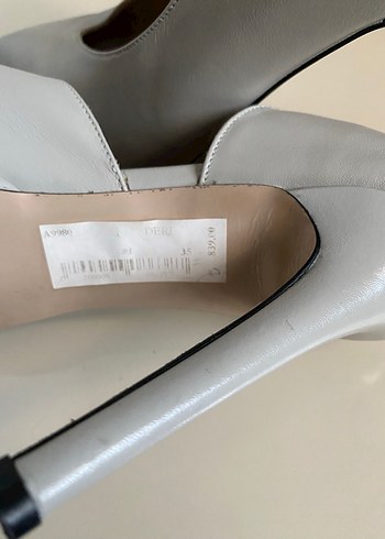 Modern Klasik gri  Stiletto Kadın Ayakkabı - Görsel 4