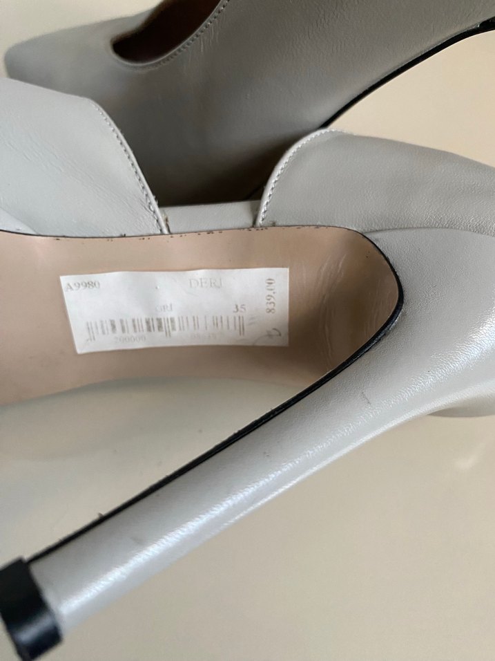 Modern Klasik gri  Stiletto Kadın Ayakkabı - Görsel 4