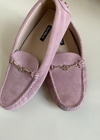 Network Pudra Süet Mokasen  Driving Shoes Loafer - Görsel 2