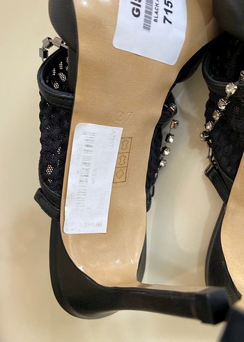 GİDNER marka siyah orijinal deri topuklu - Görsel 5