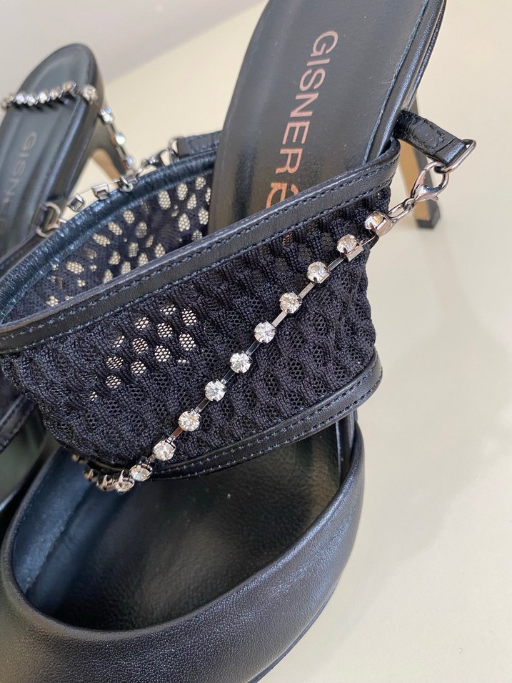 GİDNER marka siyah orijinal deri topuklu - Görsel 4