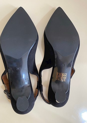 GISNER MARKA Siyah Süet Tokalı Stiletto Kadın Topuklu - Görsel 4