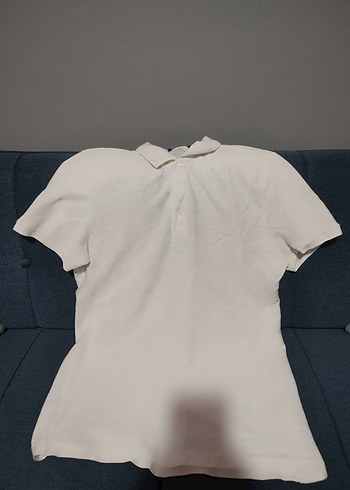 Erkek Beyaz Kısa Kollu Polo Tişört