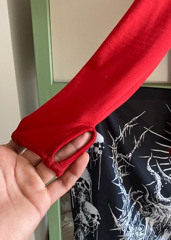 Orijinal Nike Kırmızı Fermuarlı unisex Spor Ceket s beden - Görsel 2