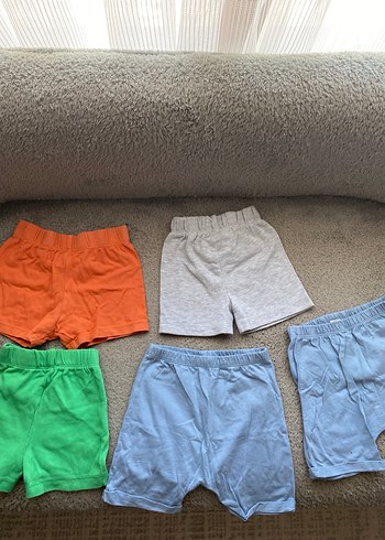 Pamuklu Çok Renkli Rahat Erkek Çocuk Şortları - Görsel 2