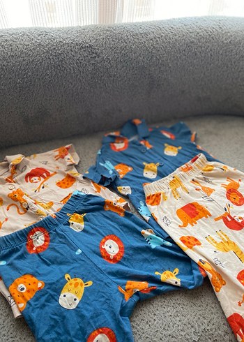 Bebek Erkek Renkli Baskılı Kısa Kollu Takım - Görsel 2