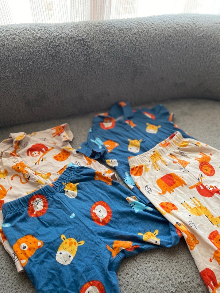 Bebek Erkek Renkli Baskılı Kısa Kollu Takım - Görsel 2